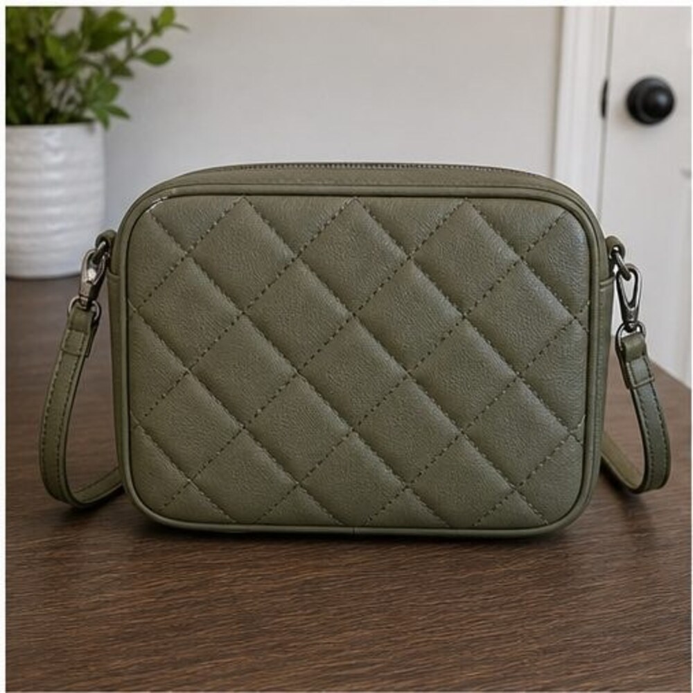 Espresso Quilted Crossbody Bag